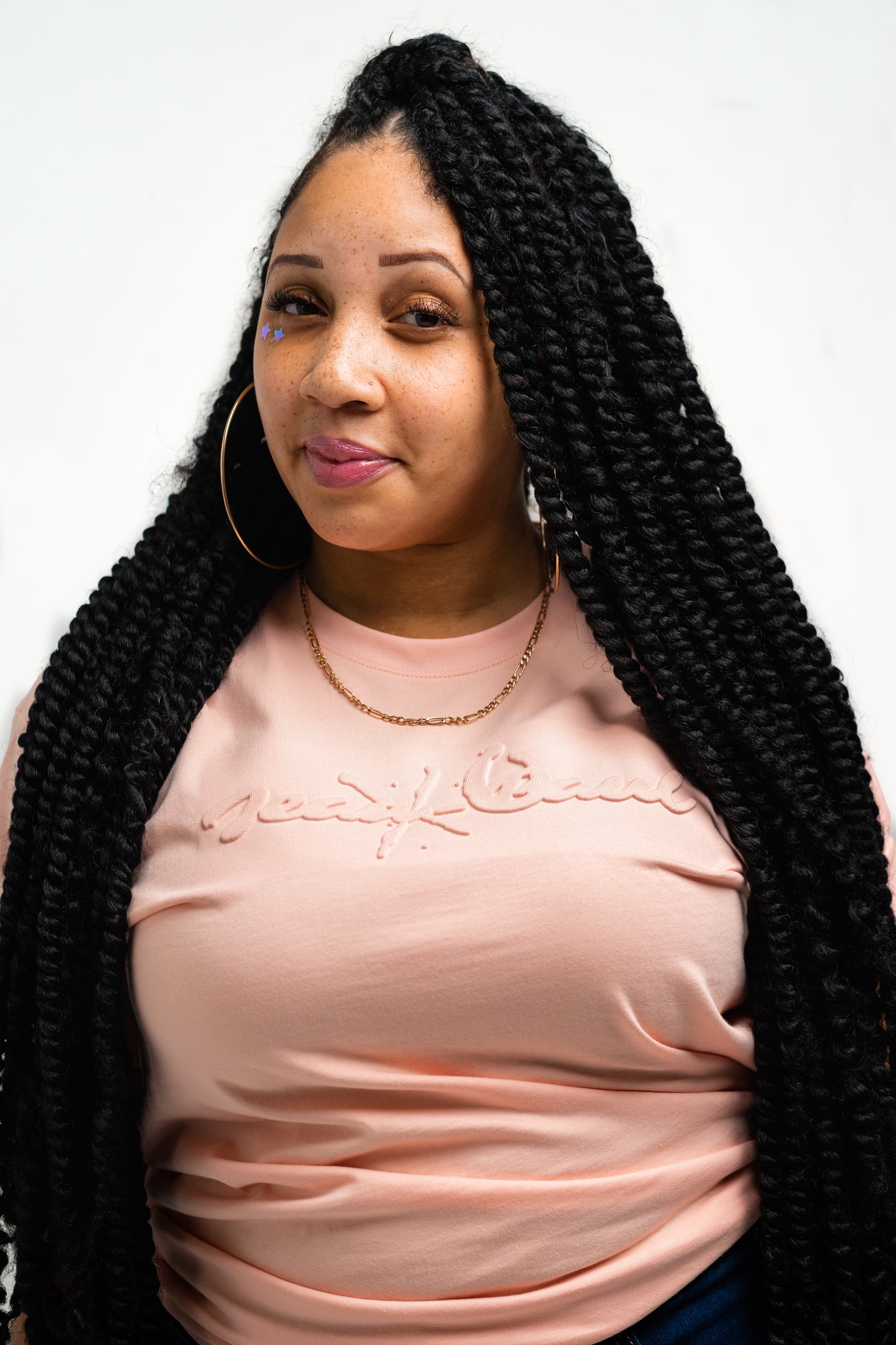 T-shirt à logo embossé