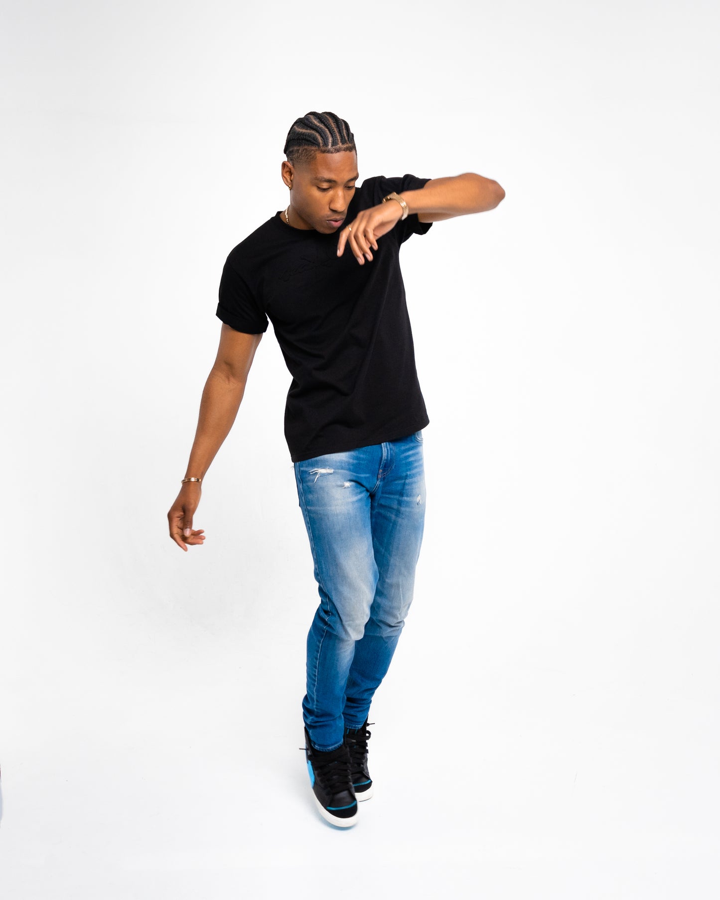 T-shirt à logo embossé